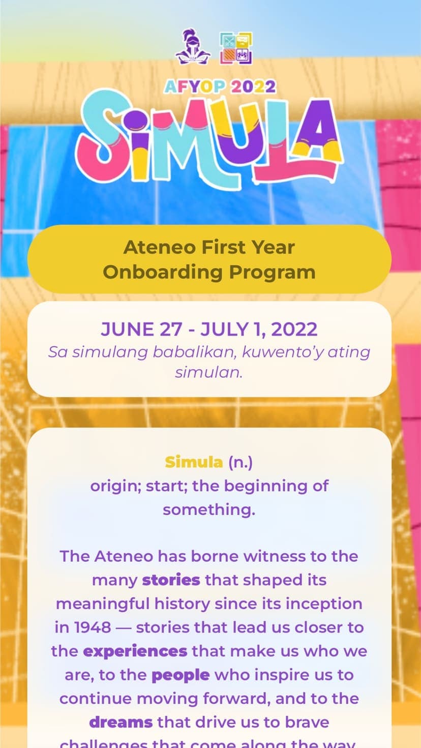 The SAMAHAN website on mobile