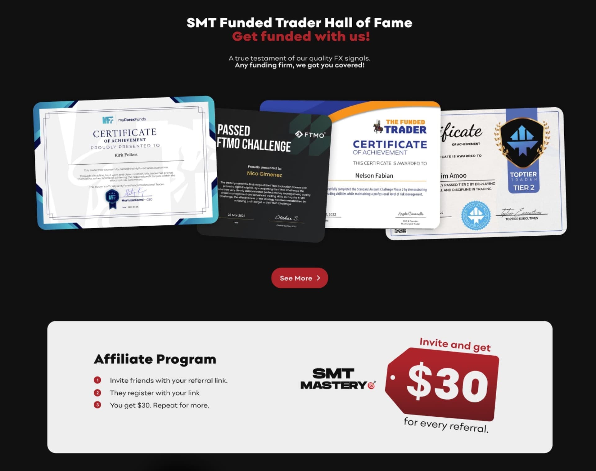 SMT Mastery & Academy on desktop